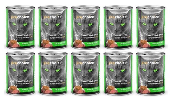 Pro Choice Selective Biftek Ve Cigerli Kiyilmis Yetiskin Kedi Konservesi 400 Gr*10 ADET - Image 1
