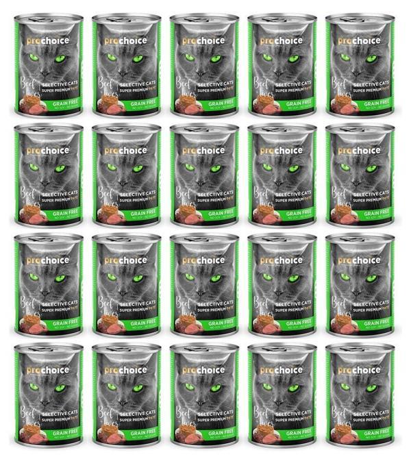 Pro Choice Selective Biftek Ve Cigerli Kiyilmis Yetiskin Kedi Konservesi 400 Gr*20 ADET - Image 1