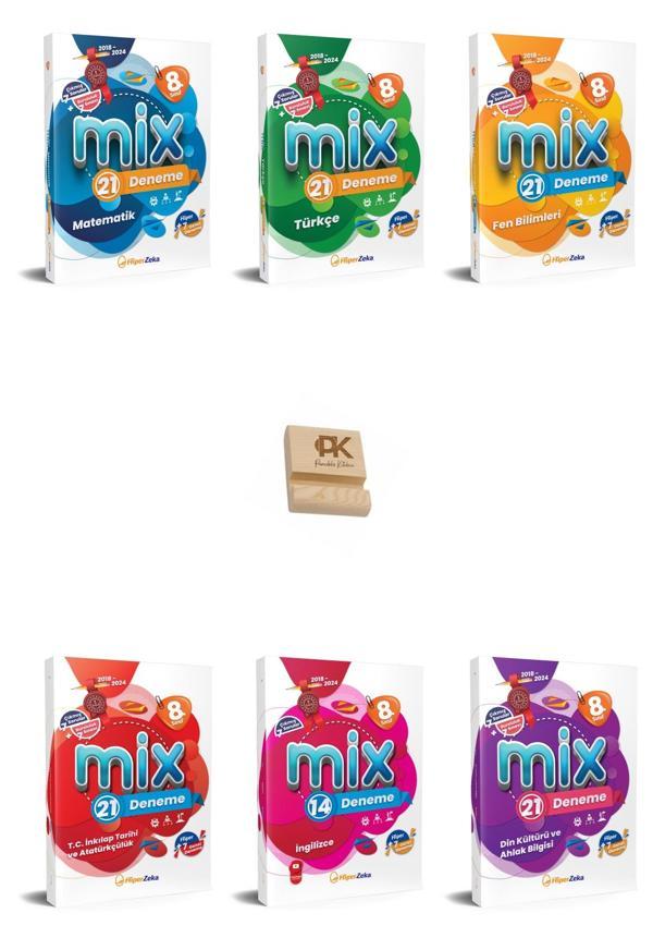 Hiper LGS 8. Sınıf Mix Tüm Dersler Branş Denemeleri 6lı Set ve Telefon Standı - Hiper Zeka - Image 1