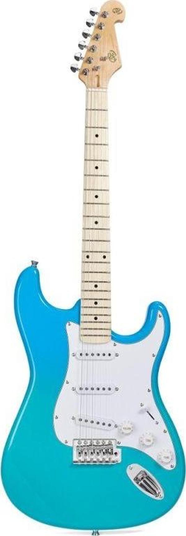 SX SEM1 Elektro Gitar (Blue Glow) - Image 1