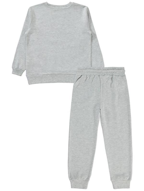 Civil Girls Basic 2'li 10-13 Yaş Eşofman Takımı - Gri 13-14 Yaş - Image 1