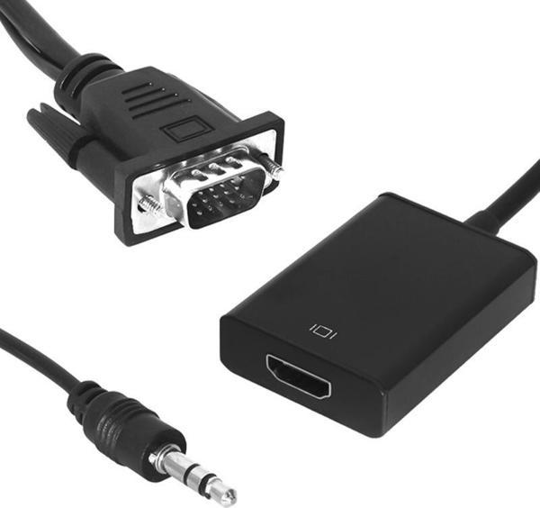 POWERMASTER PM-18637 VGA ERKEK TO HDMI DİŞİ DÖNÜŞTÜRÜCÜ KABLO - Image 1