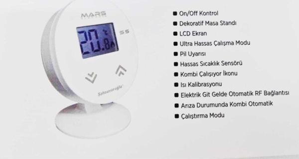 Mars S5 Kablosuz Oda Termostatı-restoyapı - Image 1