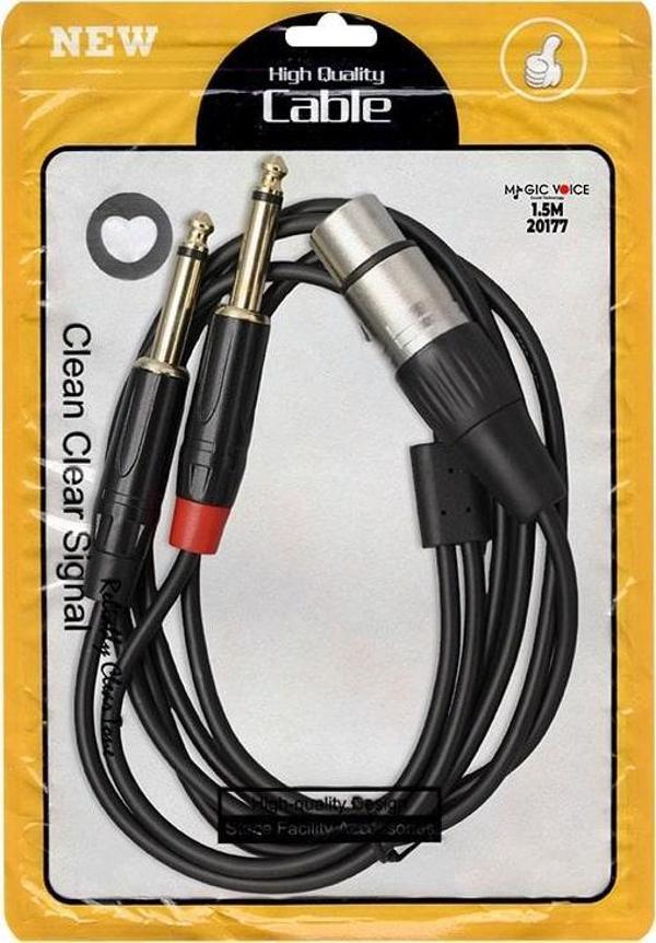 MAGİCVOİCE LD369A CANON ERKEK + 6.3 MM MONO ERKEK 1.5 METRE KABLO - Image 1
