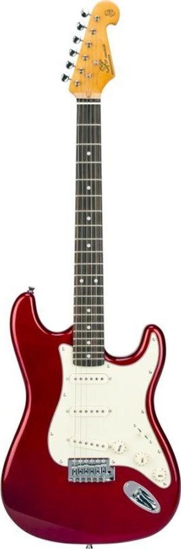 SX Stratocaster Elektro Gitar (Candy Apple Red) - Image 1