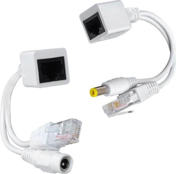 POWERMASTER PASİF POE SPLITTER DİŞİ ERKEK POWER UÇ IP KAMERA POE KABLOSU - Image 1