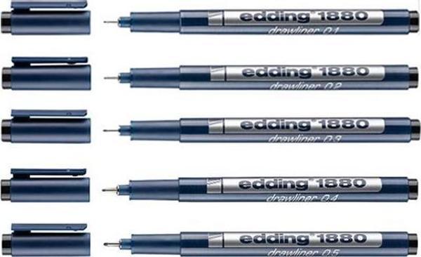 Edding Teknik Çizim Kalemi 5’li Set - Image 1