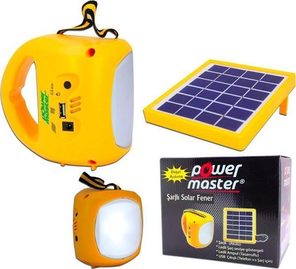 POWERMASTER PM-33399 TEK PANELLİ ŞARJLI SOLAR IŞILDAK AYDINLATMA SETİ - Image 1