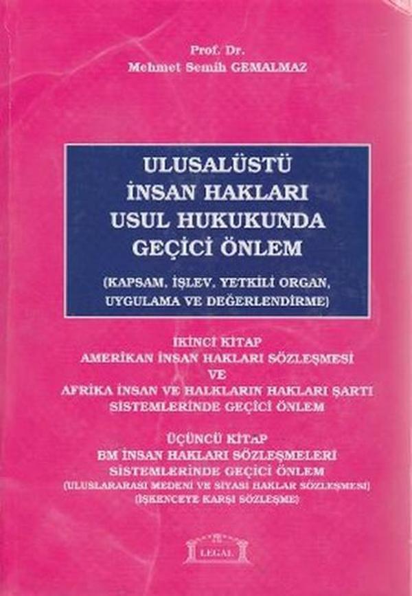 Ulusalüstü İnsan Hakları Usul Hukukunda Geçici Önlem 2. - 3. Kitap - Legal - Image 1