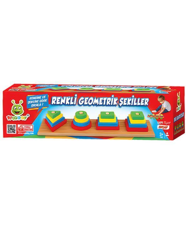 Woodoy Renkli Geometrik Şekiller - Image 1