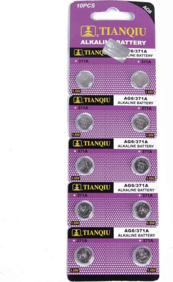 TıanQıu Ag6 Lr920/371 Alkalin 10'lu Düğme Pil - Image 1