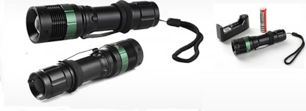 Power Style 500 Lumen 600 Metre Işık Uzantılı Zoomlu Şarjlı El Feneri 6109 - Image 1