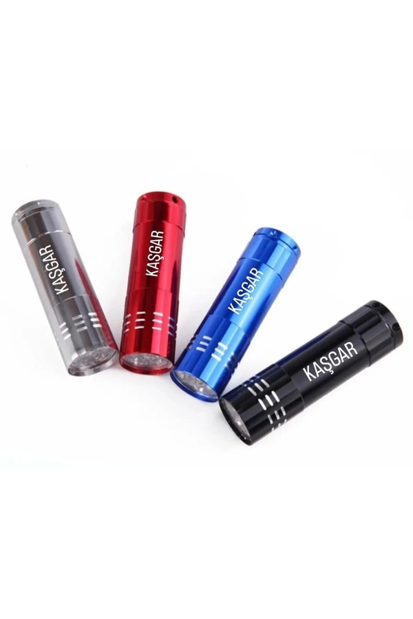 Süper Parlak 9 Ledli Metal Mini El Feneri - Image 1