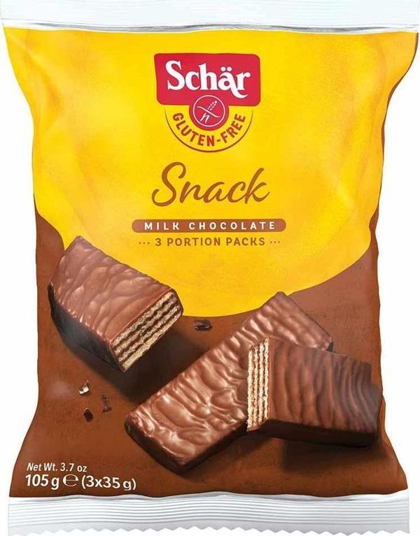 Schar Glutensiz Sütlü Çikolata Kaplı Fındıklı Gofret 105 g - Image 1