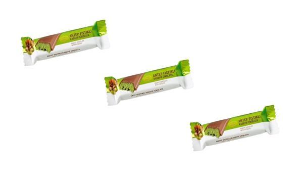 Bolçi Antep Fıstıklı Kadayıf Dolgulu Sütlü Çikolata - Dubai Çikolatası 30g (3 Adet) - Image 1