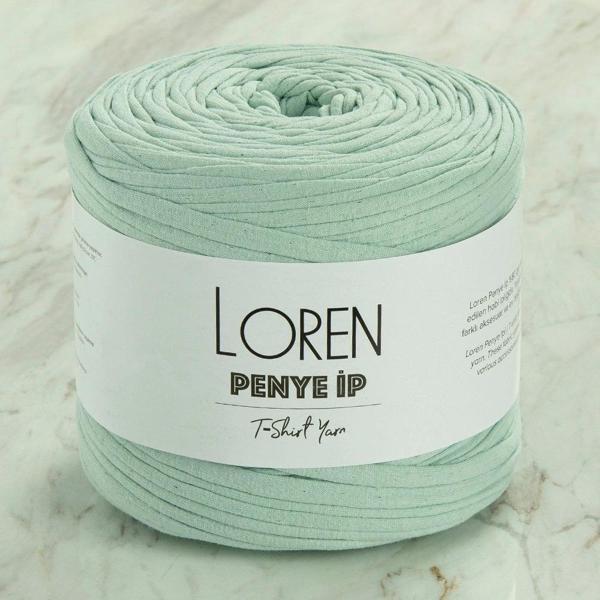 Loren Penye Kumaş El Örgü İpi Açık Yeşil - 76 - 33496 - Image 1