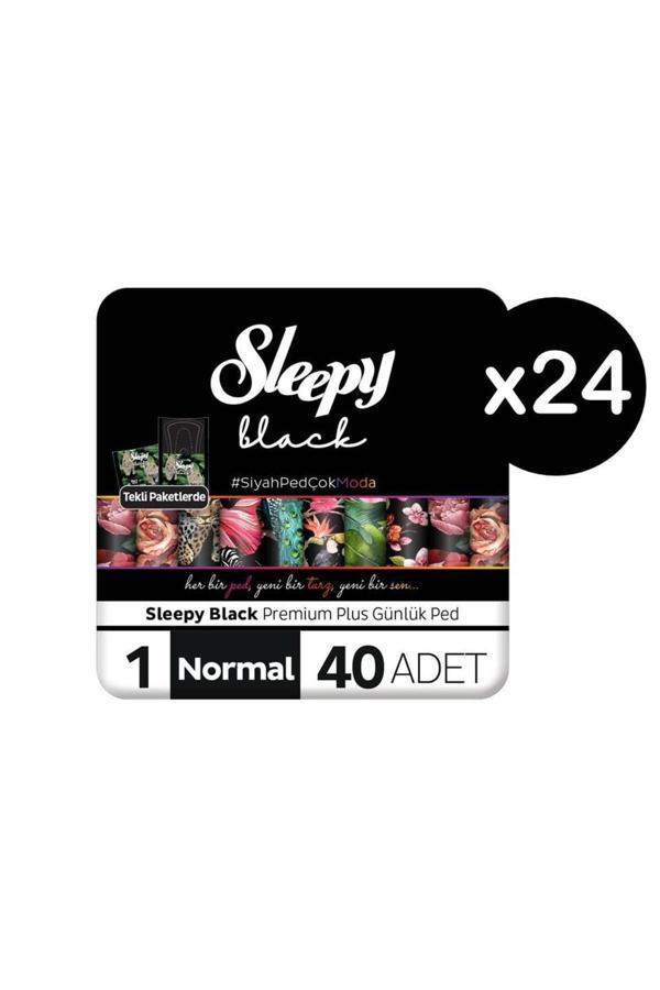 Sleepy Black Premium Plus Günlük Ped Normal 960 Adet (24 X 40'lı) - Image 1