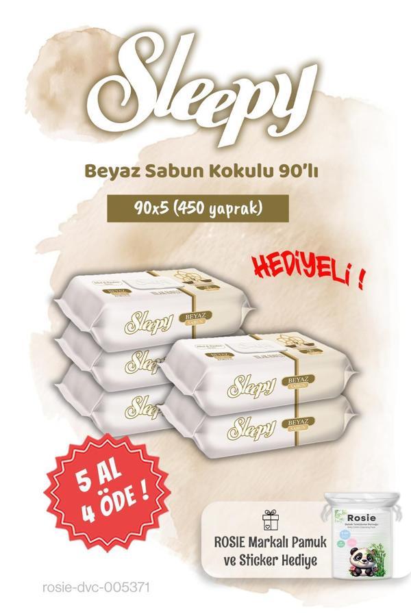 5 AL 4 ÖDE Sleepy Beyaz Sabun Kokulu Islak Havlu 90'lı ve Rosie - Image 1