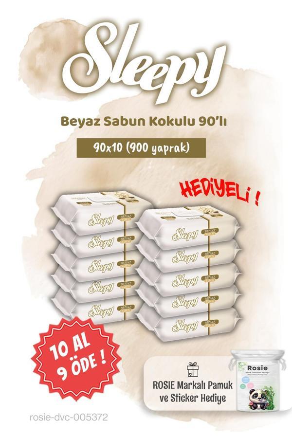 Sleepy 10 AL 9 ÖDE Beyaz Sabun Kokulu Islak Havlu 90'lı ve Rosie - Image 1