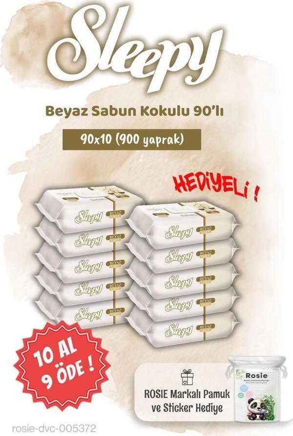 Sleepy 10 AL 9 ÖDE Beyaz Sabun Kokulu Islak Havlu 90'lı ve Rosie - Image 1