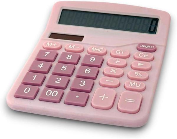 MOBGİFT Şirin Güneş Enerjili Pilli Hesap Makinası Renkli - Image 1
