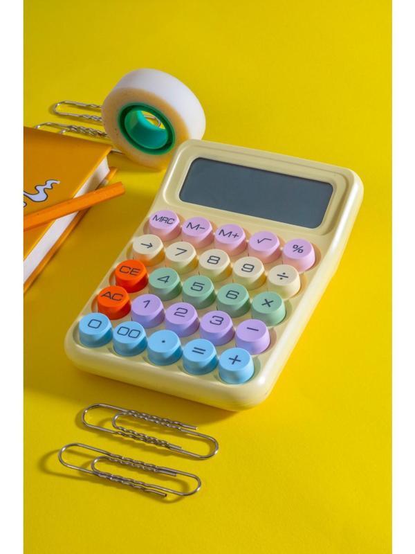 MOBGİFT Renkli Yuvarak Tuşlu Şirin Hesap Makinası - Image 1
