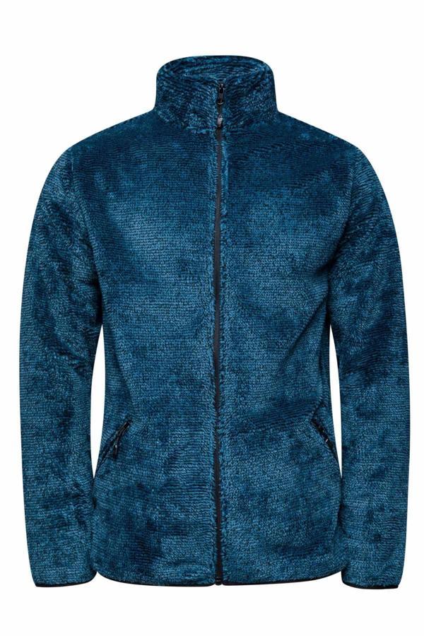 2AS Siena Erkek Tam Fermuarlı Çizgili Polar Lacivert - Image 1