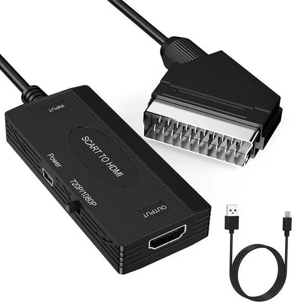 Ga95 Scart to Hdmi 1080p HD AV Video Çevirici Dönüştürücü Adaptör - Image 1