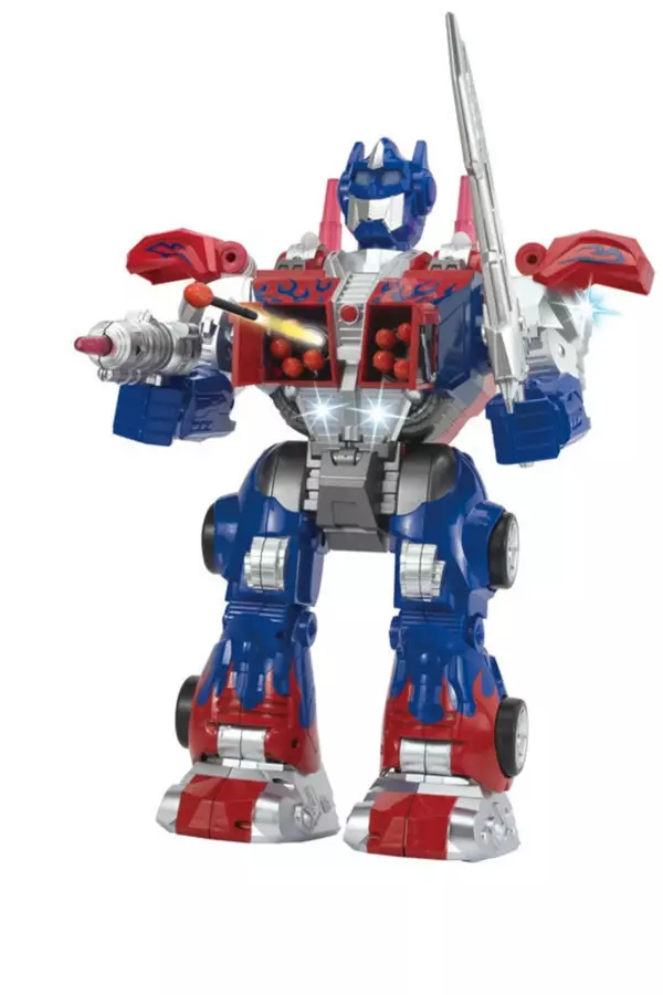 Toycraft Uzaktan Kumandalı Sünger Atan Işıklı Sesli Transformers Dev Robot (ITEM KOD : 6020/6021) SARI - Image 1
