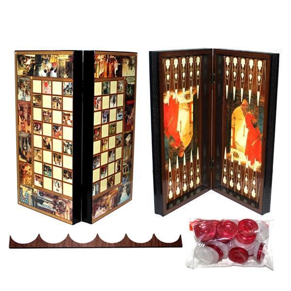 MDB Özel Tasarlanmış Kaplumbağa Terbiyecisi Tavla - Image 1