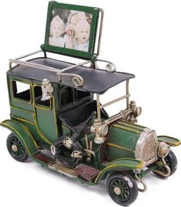 Dekoratif Metal Araba Çerçeveli Biblo Hediyelik - Image 1