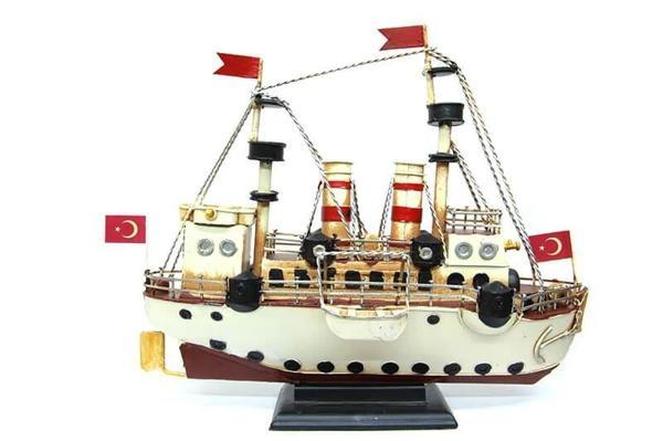 Metal Gemi Biblo Dekoratif Hediyelik - Image 1