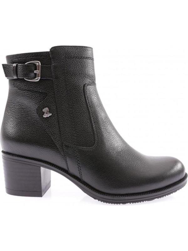 VENÜS 1779011K TOPUKLU TOKA DETAYLI KLASİK DERİ KADIN BOT - Image 1