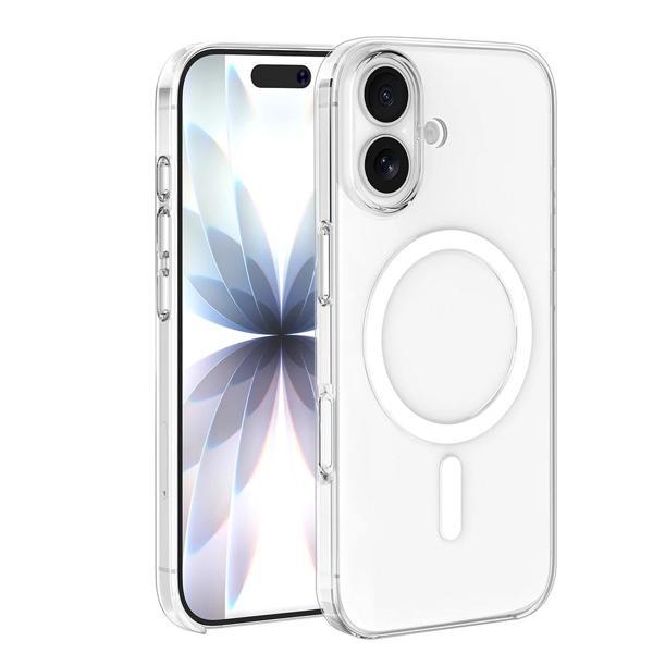 Apple iPhone 16 Plus Kılıf IC Çipli Zore Wireless Şarj Özellikli Şeffaf Orjin Kapak - Image 1