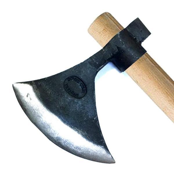 Keserli Saplı Büyük Ay Balta 90 cm - Dövme Çelikten - Image 1