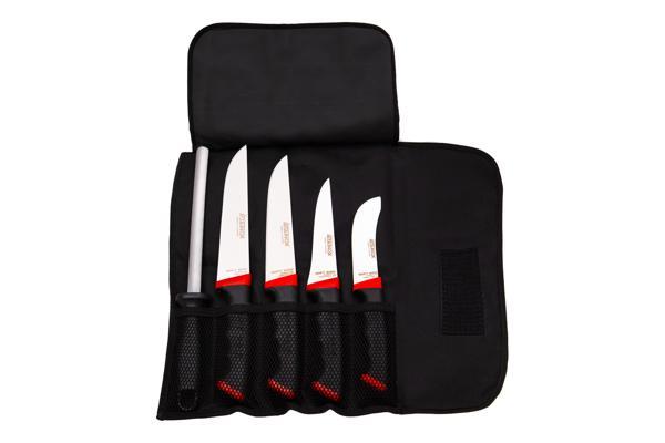 Soft Grip Çantalı Şef, Kasap, Mutfak Bıçak Seti - Image 1