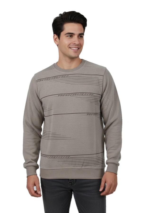 Erkek Sıfır Yaka Sweatshirt BGL-ST04863 - Image 1
