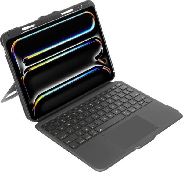 Targus THZ988TR VersaVu iPad Pro 11 inch (M5/M4) Aydınlatmalı Bluetooth Türkçe Klavyeli Kılıf - Image 1
