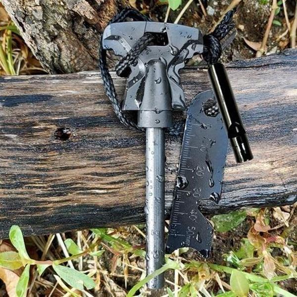 Büro Ev Ofis Kamp Keyfi için Acil Düdüklü Magnezyum Ateş Başlatıcı Çubuk Kiti - Image 1