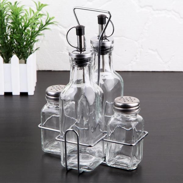 Büro Ev Ofis Mutfağı için Cam Yağlık Sirkelik Seti - Image 1