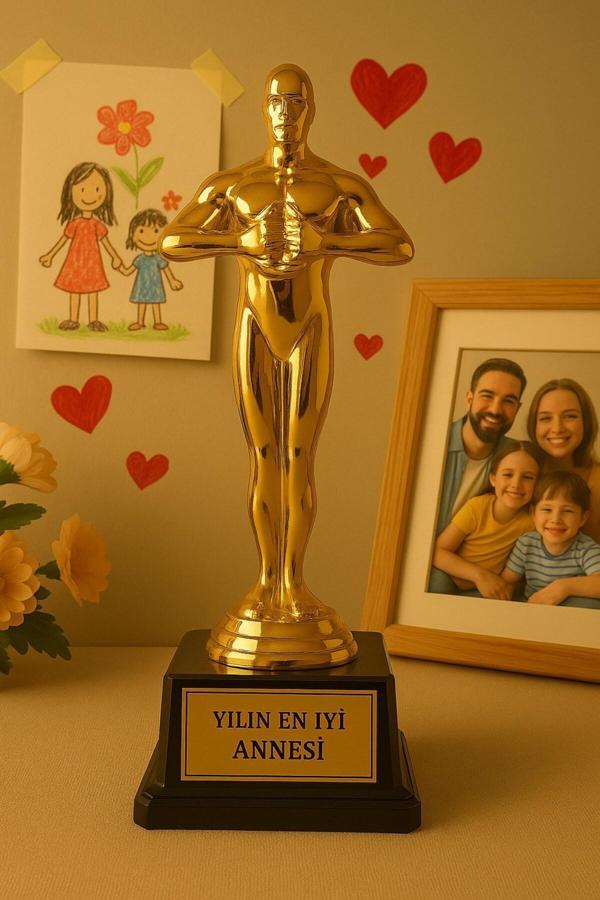 Dekoratif Hediye Sevgiliye Eşe En İyi Anneye Sevdiklerinize Yılın En İyi Annesi Biblosu Ödül Kupası - Image 1