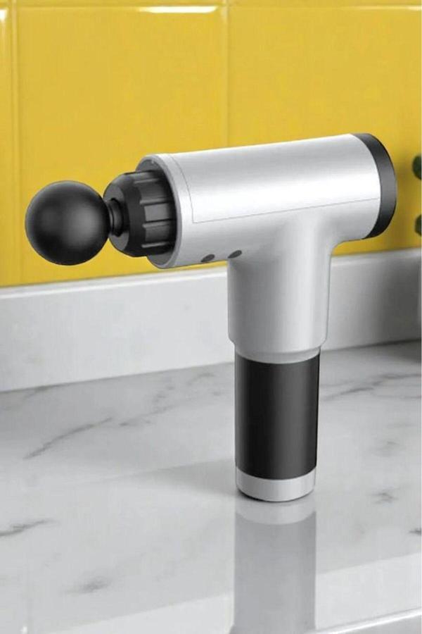 Yeni Nesil Masaj Tabancası 4 Başlıklı Sporcu Şarjlı Kablosuz Bacak Ayak Masaj Aleti Tabancası - Image 1