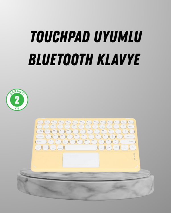Bluetooth Klavye – Kablosuz, Sessiz Tuşlu, Android iOS Windows Uyumlu, Kompakt Taşınabilir Tasarım - Image 1