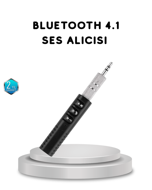 Mini Bluetooth Ses Alıcısı 3.5mm Girişli Kablosuz Müzik Adaptörü - Image 1