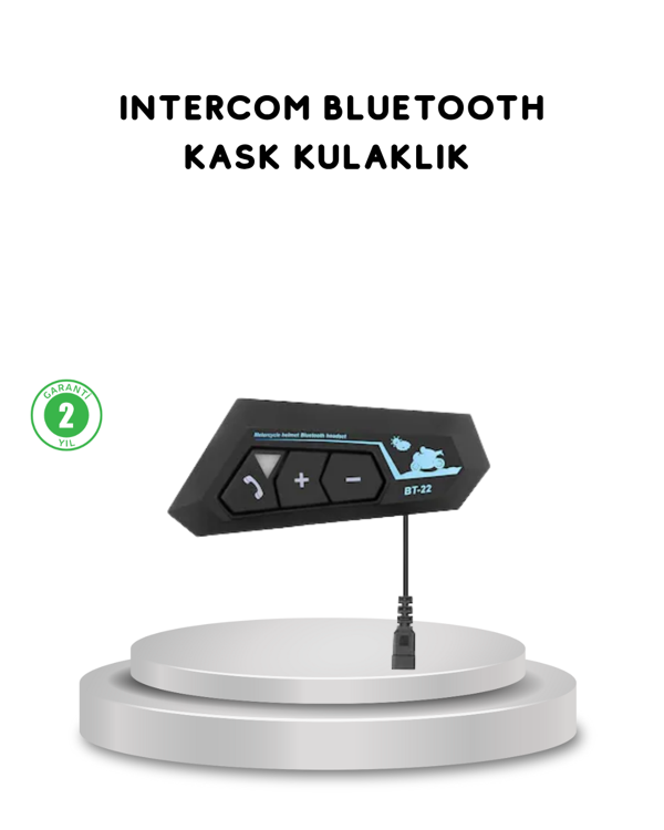 BT22 Kask Bluetooth Kulaklık 5.0 Gürültü Engelleyici ve Eller Serbest Kullanım - Image 1