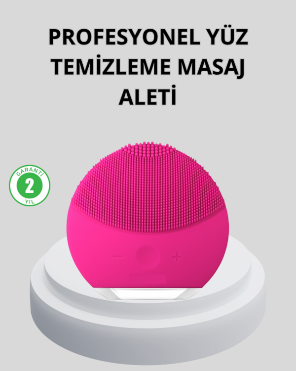 Şarjlı Su Geçirmez Yüz Temizleme ve Masaj Aleti – 3 Fonksiyonlu - Image 1