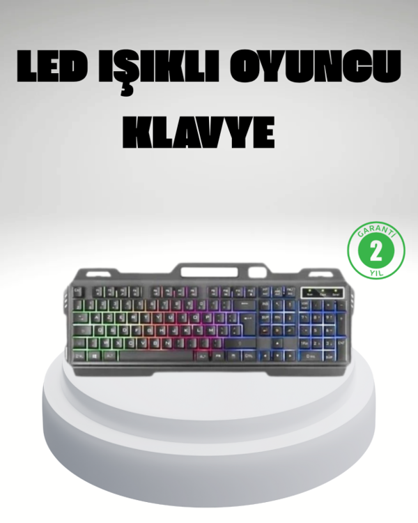 RGB Işıklı Oyuncu Klavye Mouse Seti – Türkçe Q, Ayarlanabilir DPI, Ergonomik ve Dayanıklı Tasarım - Image 1