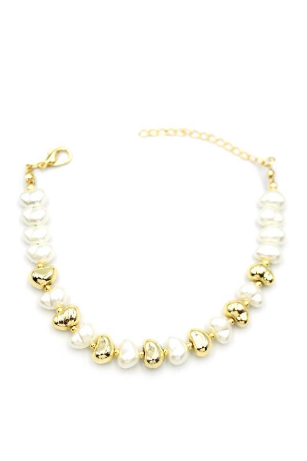 İnci Bileklik - Altın - Image 1