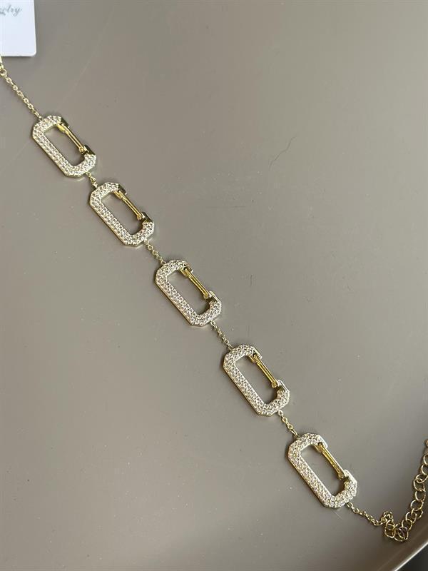 Taşlı Bileklik - Altın - Image 1