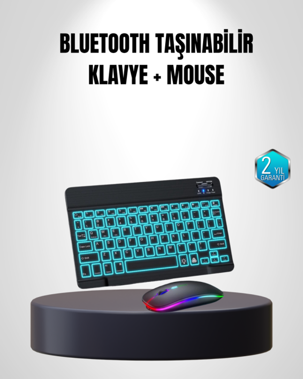 Türkçe Q Klavye RGB Işıklı Ergonomik Tasarımlı - Image 1